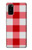 S3535 Red Gingham Case Cover Custodia per Samsung Galaxy S20