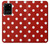 S2951 Red Polka Dots Case Cover Custodia per Samsung Galaxy S20 Plus, Galaxy S20+