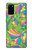 S3273 Flower Line Art Pattern Case Cover Custodia per Samsung Galaxy S20 Plus, Galaxy S20+