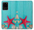 S3428 Aqua Wood Starfish Shell Case Cover Custodia per Samsung Galaxy S20 Plus, Galaxy S20+