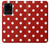 S2951 Red Polka Dots Case Cover Custodia per Samsung Galaxy S20 Ultra