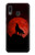 S2955 Wolf Howling Red Moon Case Cover Custodia per Samsung Galaxy A20, Galaxy A30