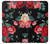 S3112 Rose Floral Pattern Black Case Cover Custodia per Samsung Galaxy A20, Galaxy A30