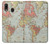 S3418 Vintage World Map Case Cover Custodia per Samsung Galaxy A20, Galaxy A30