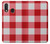 S3535 Red Gingham Case Cover Custodia per Samsung Galaxy A20e