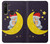 S2849 Cute Sleepy Owl Moon Night Case Cover Custodia per Motorola Moto G8 Power