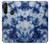 S3439 Fabric Indigo Tie Dye Case Cover Custodia per Motorola Moto G8 Power