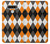 S3421 Black Orange White Argyle Plaid Case Cover Custodia per LG Stylo 6