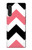 S1849 Pink Black Chevron Zigzag Case Cover Custodia per LG Velvet