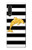 S2882 Black and White Striped Gold Dolphin Case Cover Custodia per LG Velvet