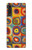 S3409 Squares Concentric Circles Case Cover Custodia per LG Velvet