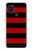 S2638 Black and Red Striped Case Cover Custodia per Samsung Galaxy A21s