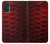 S2879 Red Arowana Fish Scale Case Cover Custodia per Samsung Galaxy A51 5G