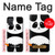 S2085 Panda Minimalist Case Cover Custodia per Samsung Galaxy A71 5G [solo per A71 5G. NON per A71]