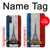 S2859 Vintage France Flag Eiffel Tower Case Cover Custodia per Samsung Galaxy A71 5G [solo per A71 5G. NON per A71]