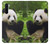 S1073 Panda Enjoy Eating Case Cover Custodia per OnePlus Nord