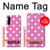 S2358 Pink Polka Dots Case Cover Custodia per OnePlus Nord