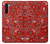 S3354 Red Classic Bandana Case Cover Custodia per OnePlus Nord