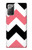 S1849 Pink Black Chevron Zigzag Case Cover Custodia per Samsung Galaxy Note 20