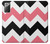 S1849 Pink Black Chevron Zigzag Case Cover Custodia per Samsung Galaxy Note 20