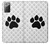 S2355 Paw Foot Print Case Cover Custodia per Samsung Galaxy Note 20