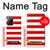 S2364 Red and White Striped Case Cover Custodia per Samsung Galaxy Note 20 Ultra, Ultra 5G