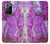 S2907 Purple Turquoise Stone Case Cover Custodia per Samsung Galaxy Note 20 Ultra, Ultra 5G