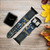 CA0004 Curcuid Board Leather & Silicone Smart Watch Band Strap For Apple Watch iWatch