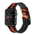 CA0049 Fire Guitar Burn Leather & Silicone Smart Watch Band Strap For Apple Watch iWatch