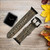 CA0077 Wood Graphic Printed Leather & Silicone Smart Watch Band Strap For Apple Watch iWatch