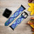 CA0085 DNA Leather & Silicone Smart Watch Band Strap For Apple Watch iWatch