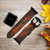 CA0086 Cobra Snake Skin Leather & Silicone Smart Watch Band Strap For Apple Watch iWatch