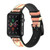 CA0103 Pregnant Art Leather & Silicone Smart Watch Band Strap For Apple Watch iWatch
