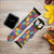 CA0104 Puzzle Leather & Silicone Smart Watch Band Strap For Apple Watch iWatch