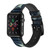CA0173 White Wolf Leather & Silicone Smart Watch Band Strap For Apple Watch iWatch
