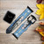 CA0178 Bass Fishing Leather & Silicone Smart Watch Band Strap For Apple Watch iWatch