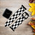 CA0185 Checkerboard Chess Board Leather & Silicone Smart Watch Band Strap For Apple Watch iWatch