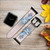 CA0189 Funny Gecko Lizard Leather & Silicone Smart Watch Band Strap For Apple Watch iWatch