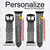 CA0228 Python Skin Graphic Printed Cinturino in pelle e silicone Smartwatch per Apple Watch iWatch