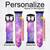 CA0242 Milky Way Galaxy Cinturino in pelle e silicone Smartwatch per Apple Watch iWatch
