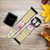 CA0249 Vintage Flowers Leather & Silicone Smart Watch Band Strap For Apple Watch iWatch