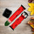 CA0304 Watermelon Leather & Silicone Smart Watch Band Strap For Apple Watch iWatch