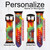 CA0530 Colorful Tie Dye Texture Cinturino in pelle e silicone Smartwatch per Apple Watch iWatch