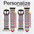 CA0592 Colorful Psychedelic Cinturino in pelle e silicone Smartwatch per Apple Watch iWatch