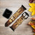 CA0601 Lion Leather & Silicone Smart Watch Band Strap For Apple Watch iWatch