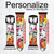 CA0612 Retro Art Flowers Cinturino in pelle e silicone Smartwatch per Apple Watch iWatch