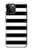 S1596 Black and White Striped Case Cover Custodia per iPhone 12, iPhone 12 Pro