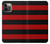 S2638 Black and Red Striped Case Cover Custodia per iPhone 12, iPhone 12 Pro