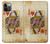 S2833 Poker Card Queen Hearts Case Cover Custodia per iPhone 12, iPhone 12 Pro