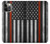 S3472 Firefighter Thin Red Line Flag Case Cover Custodia per iPhone 12, iPhone 12 Pro